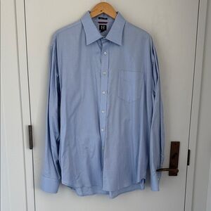 Vintage H Hilfiger Classic Light Blue Men's Shirt